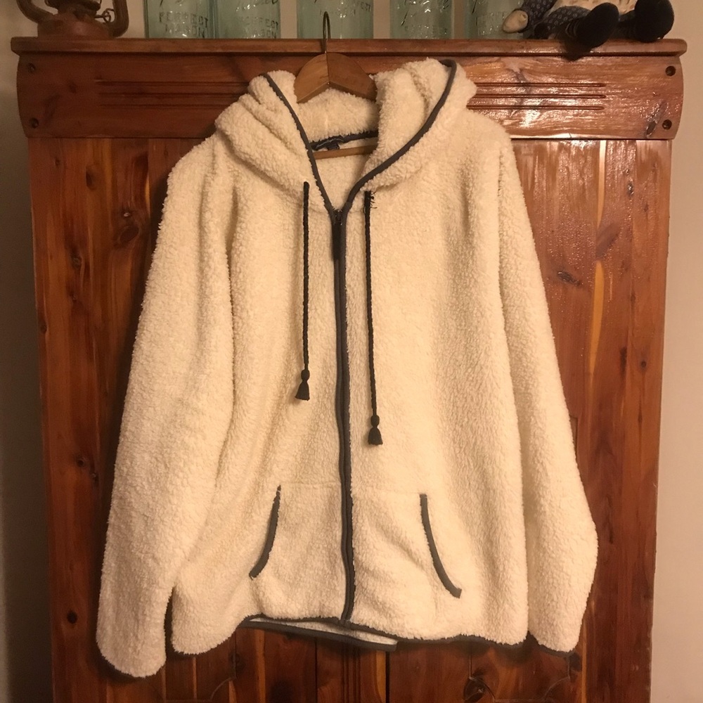 American Eagle Plush Full Zip Jacket; Size XXL